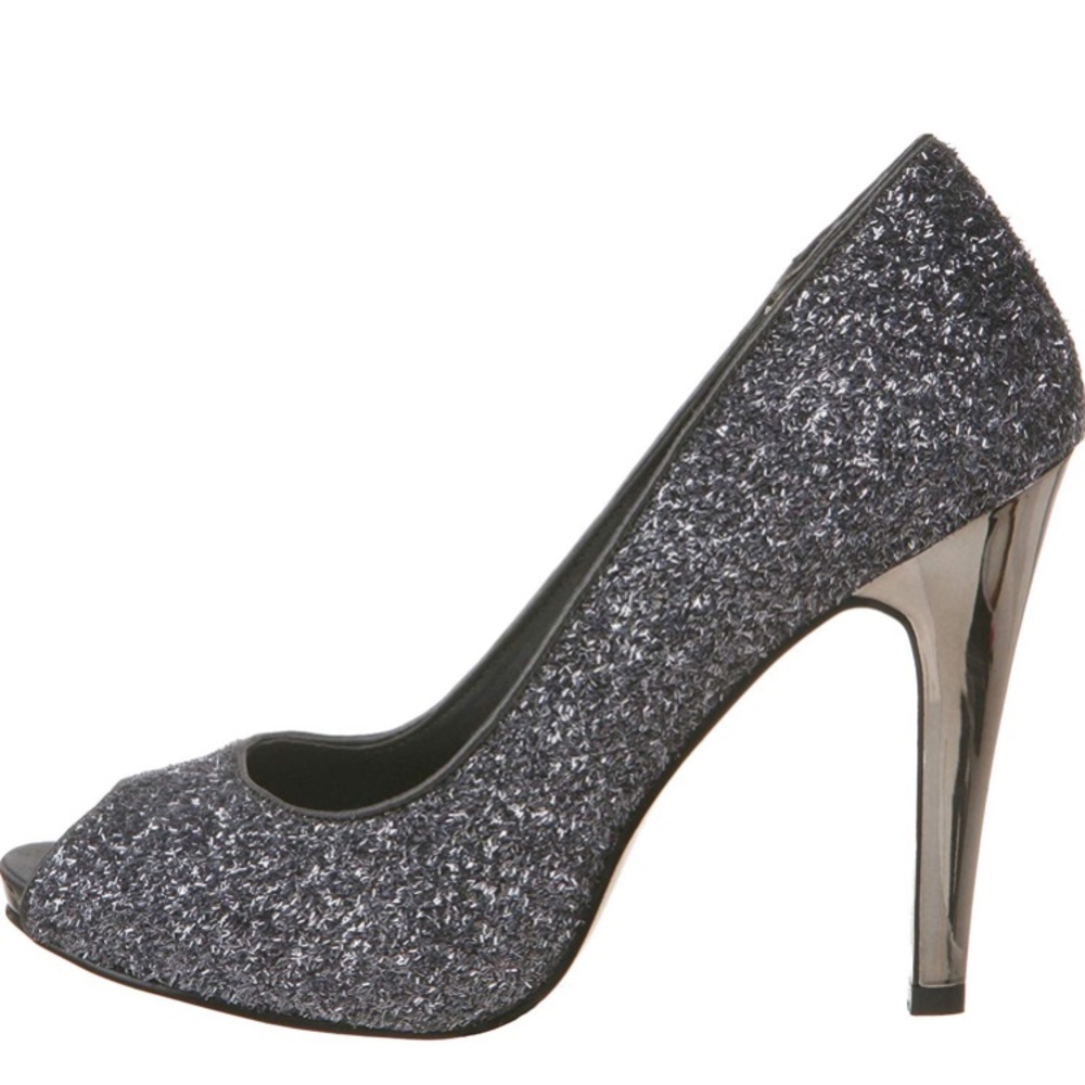 Nine West Escher Silver Confetti Heels